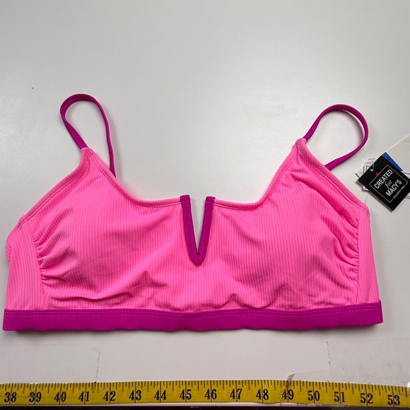 Salt + Cove Juniors V Wire Ribbed Bralette Bikini Top XL - Picture 2 of 7